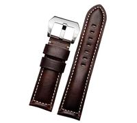 20 mm 22 mm 24 mm 26 mm en cuir authentique Retro Man Watch Band pour Panerai PAM111 441 STRAP DE COUPE DE COWIDE DE VOIDE (Couleur: Blue-Black, taille: 22 mm)