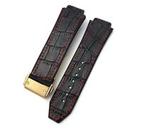 20 mm 22 mm Cow Hide Watch Band 25 mm * 19 mm ajustement ， pour bracelets en silicone à bracele
