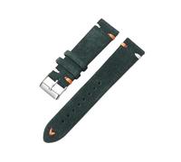 20 mm / 22 mm fait à la main le remplacement de sangle de montre en cuir en daim coloré à la main avec barre de ressort à libération rapide