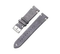 20 mm / 22 mm fait à la main le remplacement de sangle de montre en cuir en daim coloré à la main avec barre de ressort à libération rapide