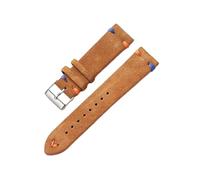 20 mm / 22 mm fait à la main le remplacement de sangle de montre en cuir en daim coloré à la main avec barre de ressort à libération rapide