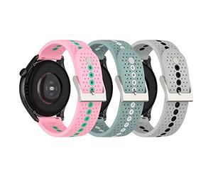 20 mm Bracelet de rechange Compatible pour Withings ScanWatch Bracelet 42 mm, Bracelet de montre pour Withings Steel HR 40 mm, Bracelet Steel HR Sport 40 mm (Pack de 3)