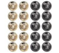 20 Morceaux De Boutons Métalliques, Boutons Vintage, Matériaux De Couture, Fournitures De Décoration De Vêtements, Accessoires De Vêtements.