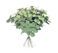 20 morceaux de branches d'eucalyptus, décoration d'eucalyptus artificiel, arrangement floral de branches, eucalyptus simulé, accessoires de jeu, adaptés aux mariages, aux jardins et aux maisons