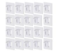 20 Morceaux De Cadre De Support De Partition Auto-Adhésif, Accessoires D'Armoire, Luminaires De Partition, Cadres De Support Transparent En Plastique, Accessoires De Meubles