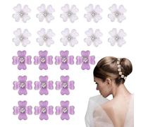 20 Morceaux De Mini Épingles À Cheveux De Petites Fleurs, Simples Et À La Mode, Des Accessoires De Cheveux Pour Enfants Mignons Et Des Décorations De Coiffure Pour Filles.