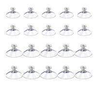 20 Morceaux De Ventouse Avec Vis, Crochets D'Aspiration Transparents, Outils Suspendus, Adaptés Au Verre, Au Métal, Aux Carreaux De Céramique Et Aux Plastiques.