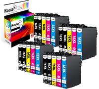 20-Pack 16XL Cartouche d'Encre Compatible pour Epson 16 XL T1631 T1632 T1633 T1634 Multipack pour Workforce WF-2010 WF-2510 WF-2520 WF-2530 WF-2540 WF-2630 WF-2650 WF-2660 WF-2750