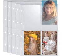 20 Pack A4 Clear Postcard Sleeves With 4 Compartments 4x6 80 Postcard Slots For Protecting Postcards And Photos