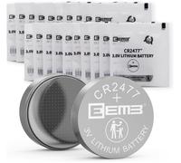 20 Pack CR2477 Batterie 3V Batterie au Lithium Bouton Pile 2477 Batterie DL2477¿ECR2477 pour Bougies éLectroniques,Lampes,TéLéCommandes,BoîTes à CléS,Alarmes,Capteurs de Contact