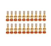20 Pack Duty Metal Truck Tubeless Tire Valve Tige Ensemble Haute Dureté Scratch Étanchéité pour. 7mm 0.38 Pouces Trou De Valve Compatible avec Camions Bus et Véhicules Spéciaux