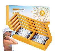 20 Pack Travel Size Sunscreen SPF 50+, Mini Sunscreen Travel Size, Sachets, Waterproof & Sweat-Resistant, Vegan & Oil-Free Formula, For Face and Body (100pcs)