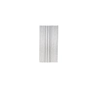 20 PAILLES CARTON ARGENT METALLISE 19,5CM