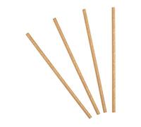 ARTYFETES 20 Pailles en Carton de Couleur Kraft 20 cm - Marron - Taille Unique