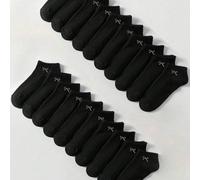 20 paires de chaussettes noires avec nœud, style japonais simple et élégant de clown décontracté, confortables et respirantes, convenant aux vêtements de sport 36-39,40-43,33-36,1 paire de pack d'essa