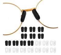20 Paires De Plaquettes De Nez Pour Lunettes, Plaquettes De Nez Antidérapantes Pour Lunettes, Plaquettes De Nez En Silicone, Plaquettes De Nez Souples Sans Évidement, Accessoires Pour Lunettes
