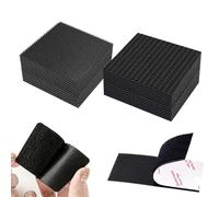 20 paires de ruban adhésif auto-agrippant, attaches robustes, bandes adhésives fortes, bandes de montage adhésives arrière, ruban adhésif refermable for la maison, le bureau, la voiture(1.97inx1.97in)