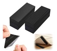 20 paires de ruban adhésif auto-agrippant, attaches robustes, bandes adhésives fortes, bandes de montage adhésives arrière, ruban adhésif refermable for la maison, le bureau, la voiture(0.98inx3.94in)