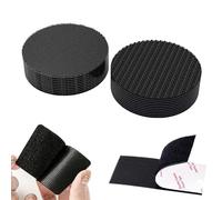 20 paires de ruban adhésif auto-agrippant, attaches robustes, bandes adhésives fortes, bandes de montage adhésives arrière, ruban adhésif refermable for la maison, le bureau, la voiture(Round 1.97in)