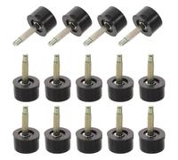 20 Paires Embouts de Talon Haut Ronds de Rechange, Noir, Tpu | Installation Rapide, Design Antidérapant et Résistance à L’usure, pour Restauration Professionnelle au Quotidien