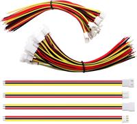 20 Paires JST 2.54 XH 3 Pin Connecteur,JST XH 2.54 mm 3 Broches Connecteur Mâle et Femelle avec Câble Fil Électrique 150mm 22AWG