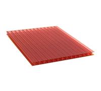 20 Panneaux de Serre Double paroi en Polycarbonate, tôle de Toit Isolante Transparente en Polycarbonate, adaptés à la toiture pour l'agriculture, Le Jardinage, Les Cours agricoles et Les abr