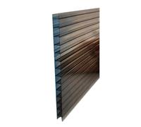 20 Panneaux de Serre Double paroi en Polycarbonate, tôle de Toit Isolante Transparente en Polycarbonate, adaptés à la toiture pour l'agriculture, Le Jardinage, Les Cours agricoles et Les abr