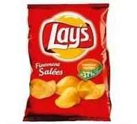 20 Paquets de Chips LAY'S Nature Salés - 20 x 45 g