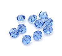 20 pcs 12 mm cristal Candy Couleur Transparente Boutons à coudre Boutons de chemise enfants Scrapbooking Boutons, 11# Deep blue, 12 mm
