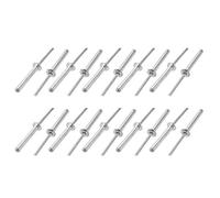 20 Pcs 4mm x 30mm Aluminium/Acier Rivets Aveugles à Extrémité Ouverte