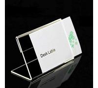 20 Pcs 9 Cm X 6 Cm Acrylique Signe Affichage Étiquette Prix Nom Carte Porte-Étiquette Porte-Supports