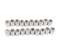 20 Pcs Air Conditioning Joint Cover, Aluminum AC Hose Tube Connector Cap, Thick Wall Pipe Fitting Cover for Automotive AC System Protection with Durable Impact Resistant Design (6/8 po)