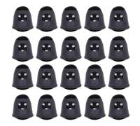 20 PCS Anti Light Black Dinger Cover, Nail Art Lampe Couvercle du Doigt, les Couvertures de Doigts en Silicone Protectrices pour les Ongles de Bricolage avec les Utilisateurs (S)