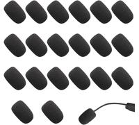 20 Pcs Bonnette Micro,protections en mousse pour micro,Mini Bonette Microphone,Casque Microphone Bonnette,Mousse Micro,Mousse Micro Casque,Mini Microphone Casque Pare-brise,cache micro