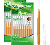 20 Pcs Brosse Interdentaire-Diamètre 1.2-1.5 Mm -Pour Espaces Interdentaires Plus Larges-Orthodontie, Nettoyage Et Soins Quotidiens
