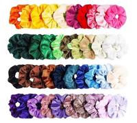 20 Pcs Cheveux Chouchous Velours Élastiques Bandes De Cheveux Cravates Cordes Scruns Scrun