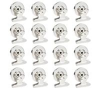 20 pcs Clips Magnétiques en Métal pour Bureau et École, Clips Bulldog avec Aimant Puissant, Pince Aimantée Frigo pour Fixer Photos et Mémos - Argenté