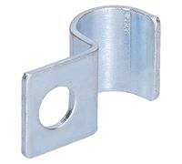 20 pcs Collier de Serrage à Trou Unique Trou Collier Serrage Clip Attache Fixer Collier de Câble Collier de Serrage en Acier Inoxydable pour Anneau en Caoutchouc, Tuyau en Acier(14mm)