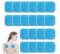 20 Pcs Coussinets de Gel Compatibles EMS, Électrodes de Rechange en Gel 45 × 45 mm, Convient pour Avec Les Appareils de Thermothérapie de La Série Beurer EM 59, Coussinets EMS