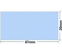 20 Pcs CPU Heat Sinks Heat Conductive Silicone Pad 67 x 20mm Silicone Thermal Pad Reusable Heat Conductive Silicone Pad (0.5/1.0mm).[E1174]