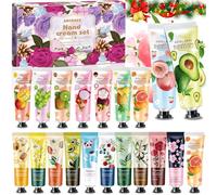 20 PCS Creme Main, Mini Parfumée Creme Pour Les Mains, Crème Hydratante Coffret Creme Main Pour Les Mains Et Les Pieds,Femmes Et Les Hommes,Pour Noël, Anniversaire, Fête Des,Saint-Valentin