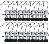 20 Pcs Crochet de Chaussure, Portable Crochet à Linge Métal Acier Inoxydable Suspendus Pince à Linge Polyvalents Rotatifs pour Pantalon, Chaussures, Serviette, Chaussettes, Accessoires de Voyage