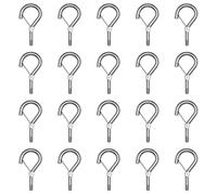 20 Pcs Crochets à Vis M4 avec Boucle à Ressort Vissable Crochet Filetage M4 | Acier Inoxydable|Empêche les Objets de Tomber|Installation Facile|pour Suspendu au Plafonds, Murs, Panneaux de Bois, Béton