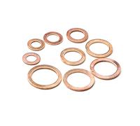 20 pcs cuivre cuivre Laveuses d'espaceur joint solide pour le sceau de sceau de lave-glace,M18x24x1.5 MM
