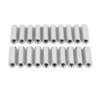 20 Pcs Écrous Accouplements Hexagonaux M5x0,8 L25mm Acier Inoxydable Résistant à la Corrosion - Connexion Précise, Usage Polyvalent, Fixation Solide
