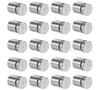 20 Pcs Entretoise de Verre,19x25mm Vis d'écartement,Support Mural en Acier