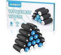 20 Pcs Extra Rugueux Rouleaux de Remplacement Express Pedi Râpe Electrique Rouleaux de Rechange pour Scholl Velvet Smooth(Noir)