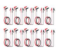 20 Pcs Fiche Banana à Pince Crocodile électriques fils Multimètre cable de Test Sonde Cordon Alligator Flexible Câble de Test Pour les Tests de Laboratoire, 1m