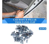 20 pcs Fixation De Panneau De Garniture De Montant B De Carrosserie De Voiture pour Volkswagen Atlas 2018-2023, Robustes, En Métal Argenté, Supports Montage Garniture Intérieure