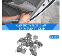 20 pcs Fixation De Panneau De Garniture De Montant B De Carrosserie De Voiture pour Volkswagen Beetle 1998-2019, Supports Montage Garniture Intérieure En Métal Durable Argenté